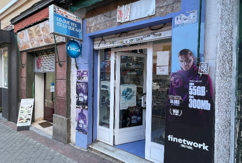 Exterior de la tienda